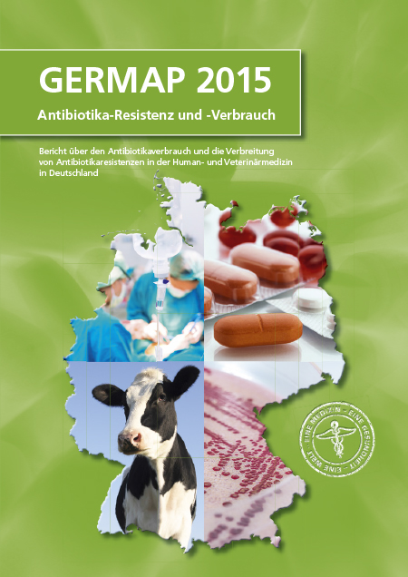 Cover Antibiotikaverbrauch und die Verbreitung von Antibiotikaresistenzen in der Human- und Veterinärmedizin in Deutschland Cover der Publikation Antibiotikaverbrauch und die Verbreitung von Antibiotikaresistenzen in der Human- und Veterinärmedizin in Deutschland