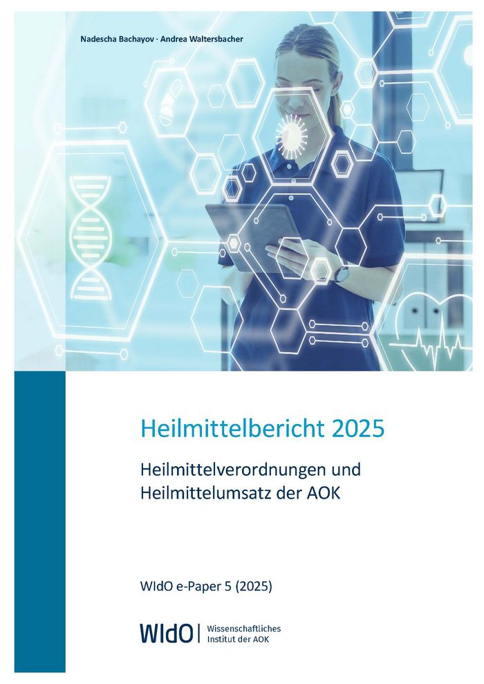 Cover des Heilmittelberichts 2024